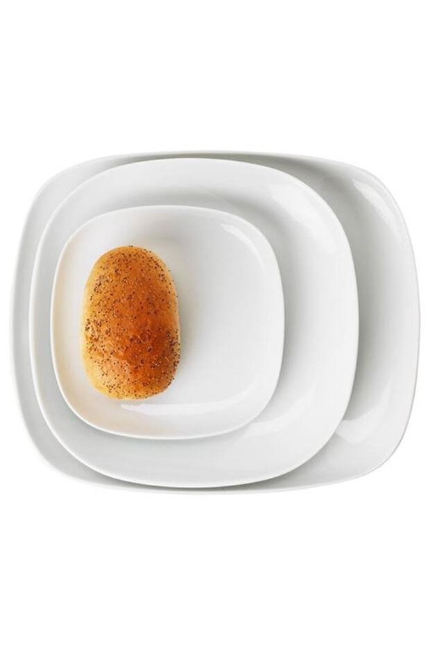 Vardera Beyaz Tatlı Tabağı 31x26 Cm - 5