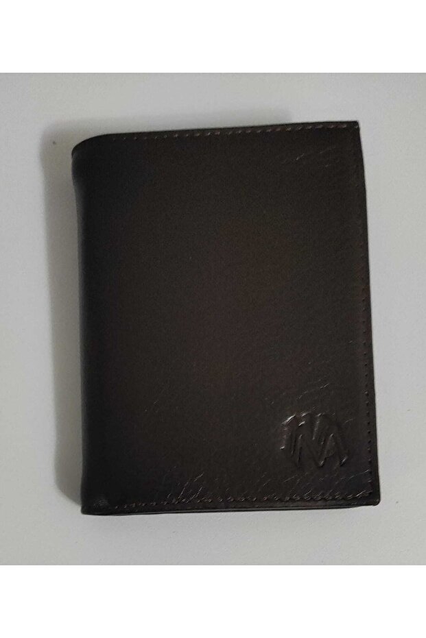 Hakiki Gerçek Deri Dikey Cüzdan - 1