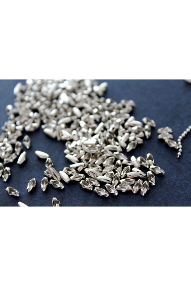 10 Adet - Top Zincir Bağlantı Aparatı, Nikel Kaplama (1.2 Mm - 1.5 Mm Top Zincir Için Uygundur) - 2