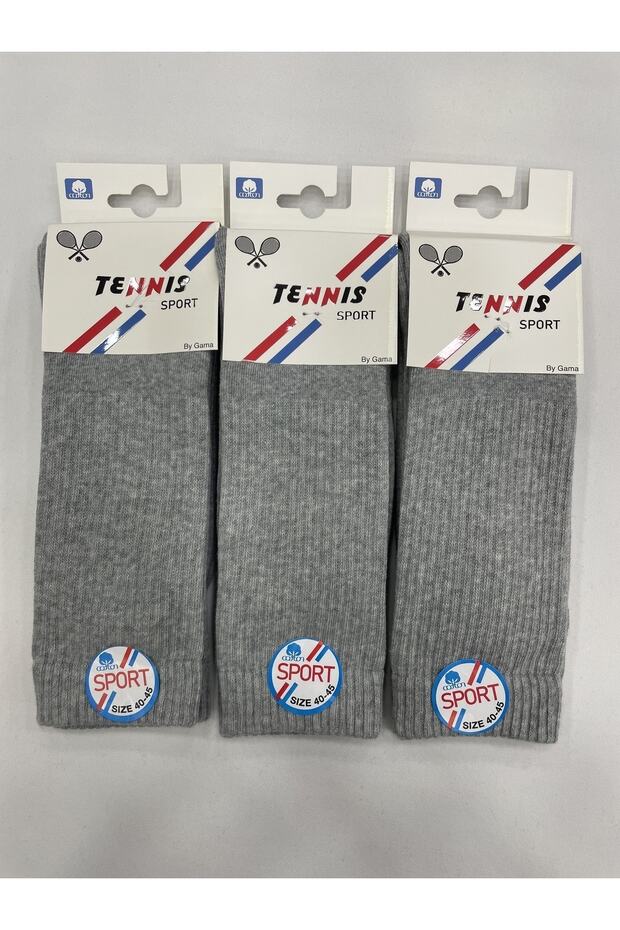 3 Pieces Cotton (Cotton) Men's Ankle Towel Long Socks