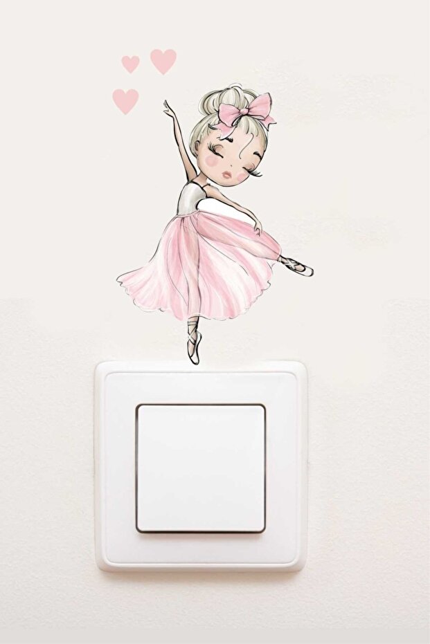 Ballerina Children's Room Socket Sticker