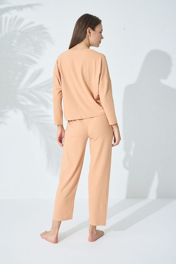 Somon Örme Pijama Takımı - 4