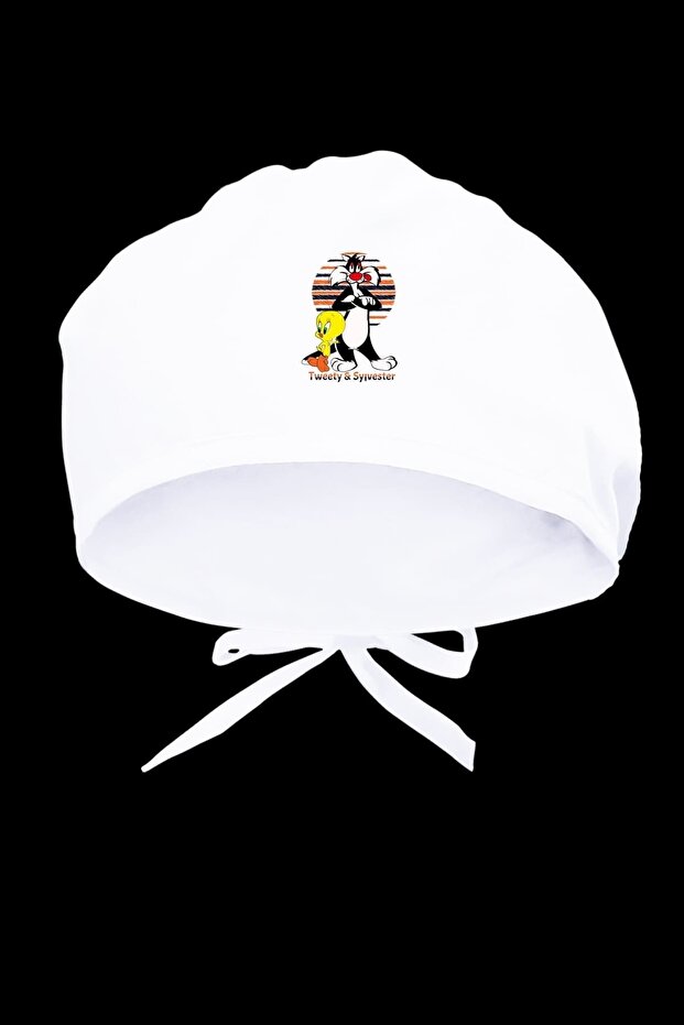 Tweety & Syvester Design Surgical Bonnet