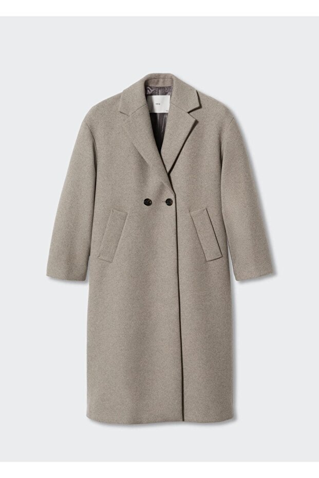 Oversize Yün Palto - 3