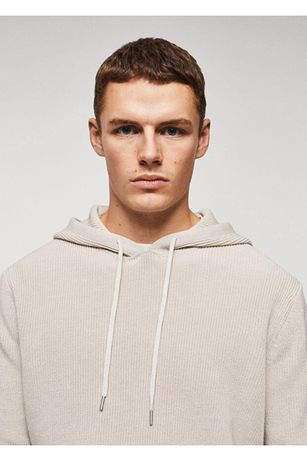 Kapüşonlu Kalıplı Kazak - 5