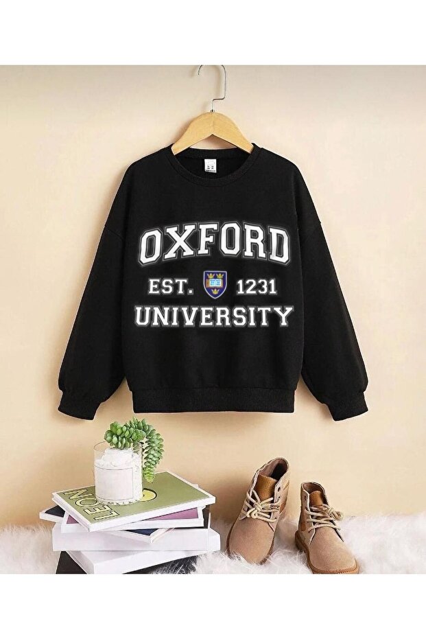 Baskılı Çocuk Sweatshirt - 1