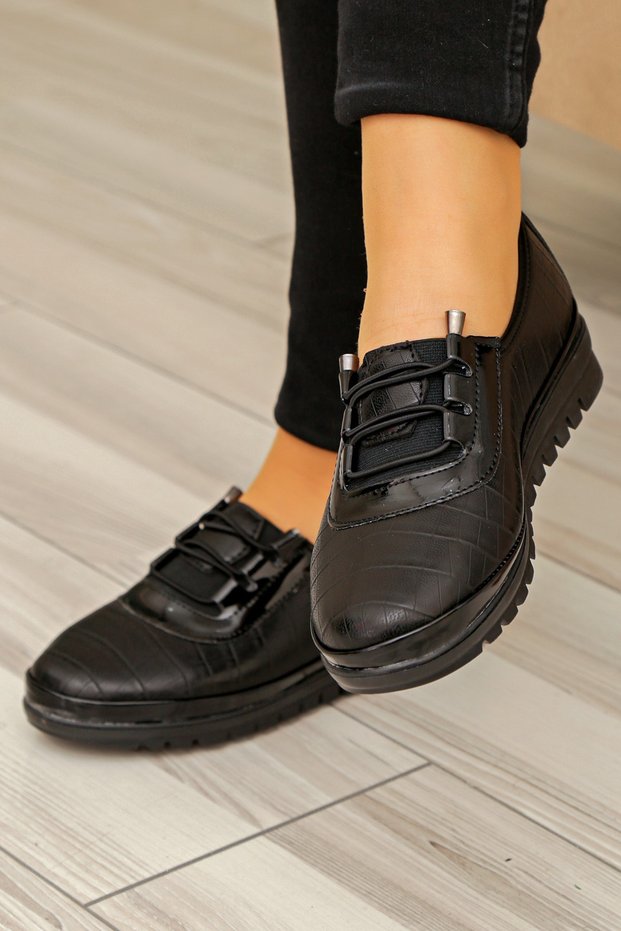 Orthopedic Daily Crocodile Skin Women's Shoes