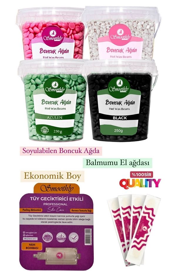 Mix 4 Ad. 250 gr 1000 G.soyulabilen Boncuk Seti1 Adet Karınca Yumurta Yağ, Spatula Seti - 1