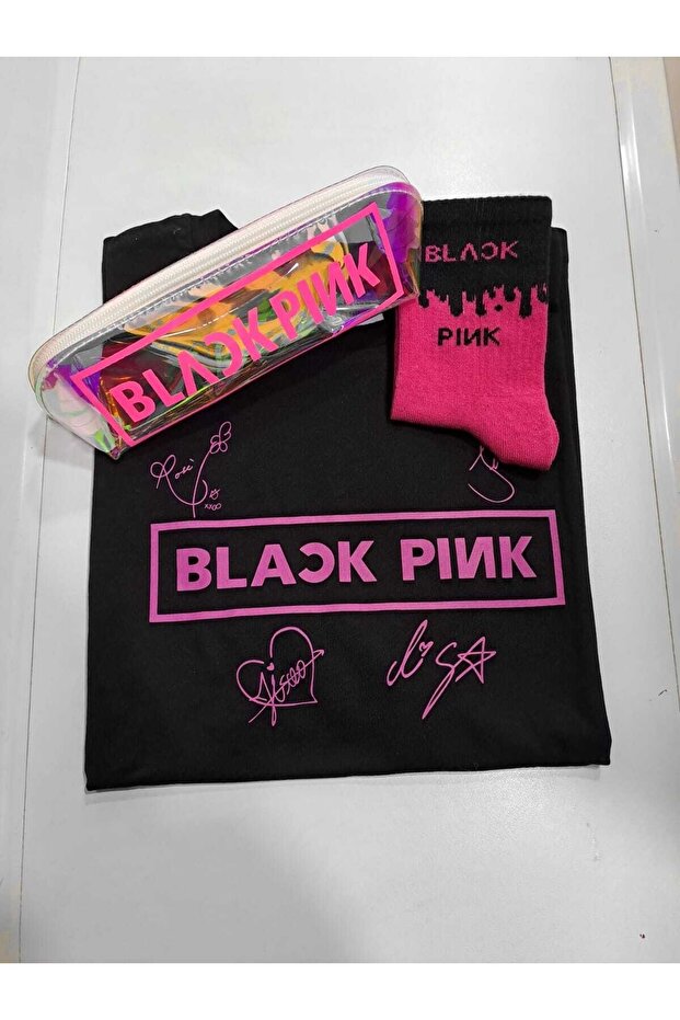 Blackpink T Shirt Pencil Holder Socks