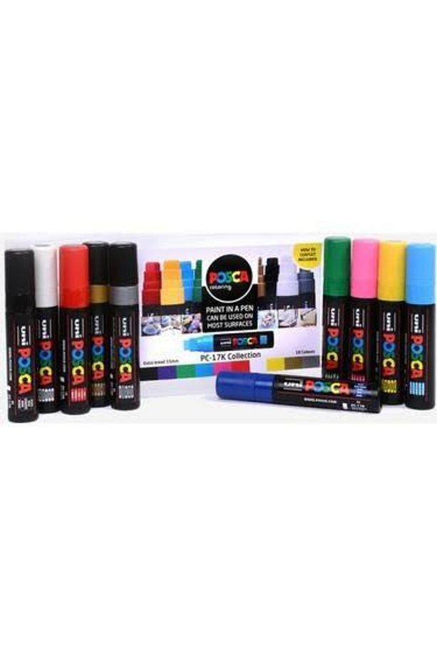 Posca PC-17K Su Bazlı Markör 7+1, 15mm - Ana Renkler 140064 - 2