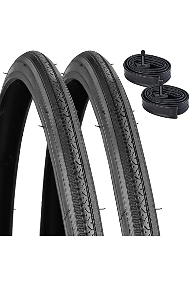 Bisiklet 27 X 1 1/4 / 32-630 Yarış Bisikleti Iç Dış Lastik Seti Ön Arka Iç Dış 2 Adet - 1
