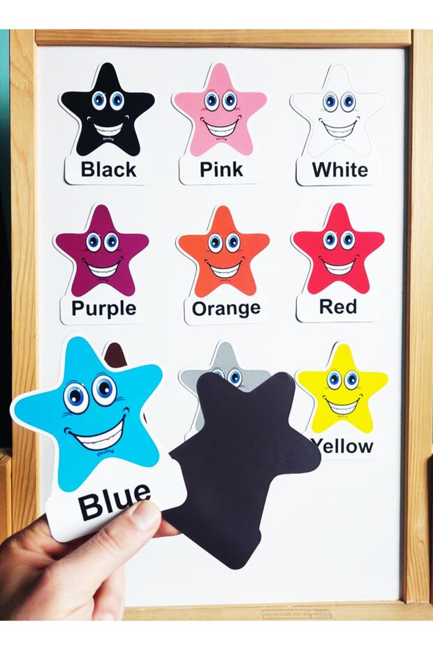 Manyetik Ingilizce Kelime Kartları Flashcards - Renkler / Colours - 2