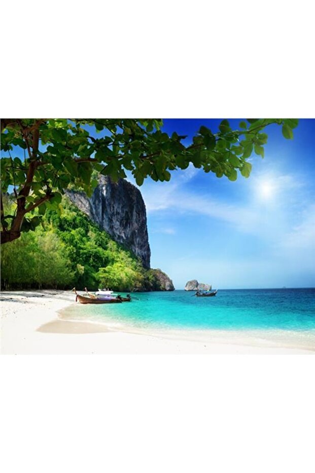 3boyutluduvarkagitlari Tayland Deniz Manzara Duvar Kağıdı Kanvas Tek Parca - 1