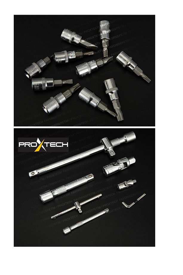Profesyonel 112 Parça Çok Fonksiyonlu 1/2 Ve 1/4 Cırcırlı Lokma Anahtar Takımı Bits Uç Penseli Set - 5