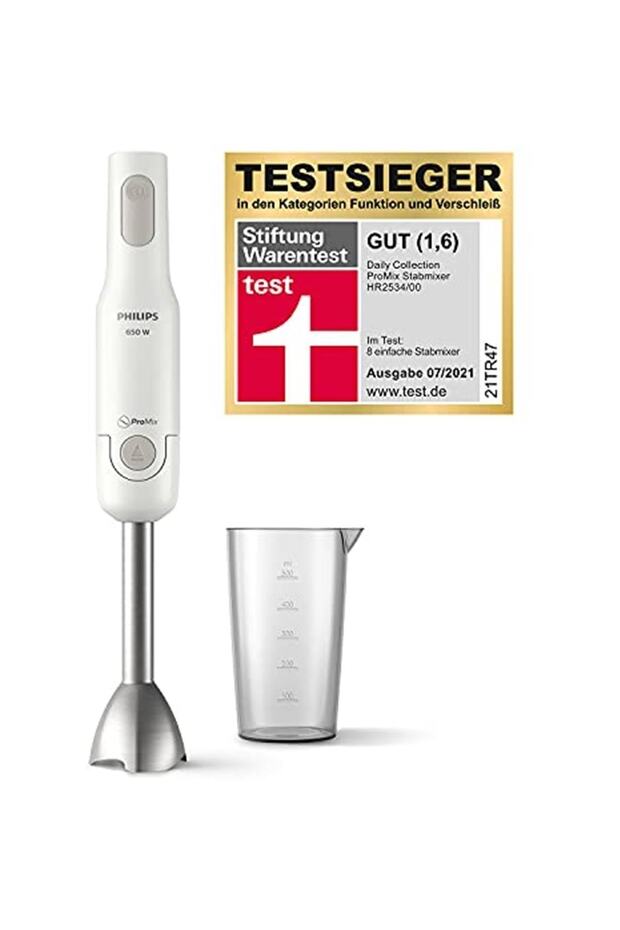 Hr2534/00 Blender 700 W Paslanmaz Çelik Karıştırma Çubuğu, Beyaz - 2