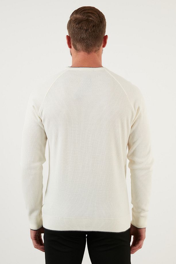 Regular Fit Bisiklet Yaka Yün Karışımlı Kışlık Kazak Erkek Kazak 6341006 - 6