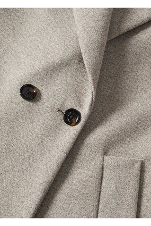 Oversize Yün Palto - 7
