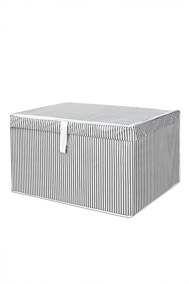 5 Adet Kapaklı Çok Amaçlı Hurç Saklama Kutusu Organizer Maxi 50 X 40 X 30 Cm - 3