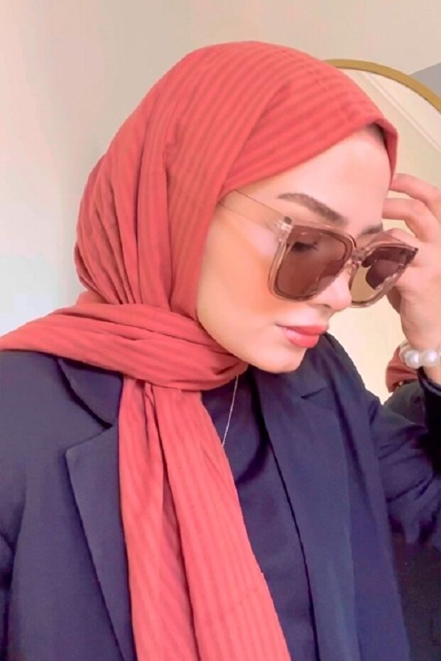 شال من القطن الطبيعي - بلاط