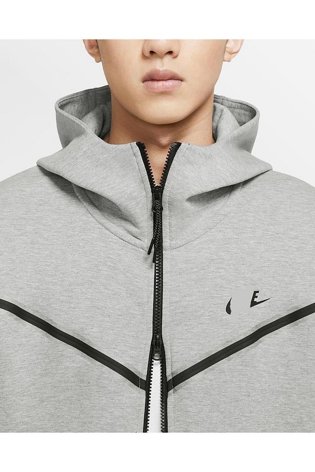 Tech Double Fleece Erkek Eşofman Takımı - Gri - 3