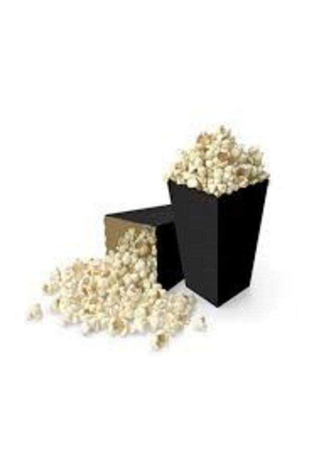 Siyah Mısır Kutusu + Siyah Patlamış Mısır Kutusu + Siyah Popcorn Kutusu 8'li - 2