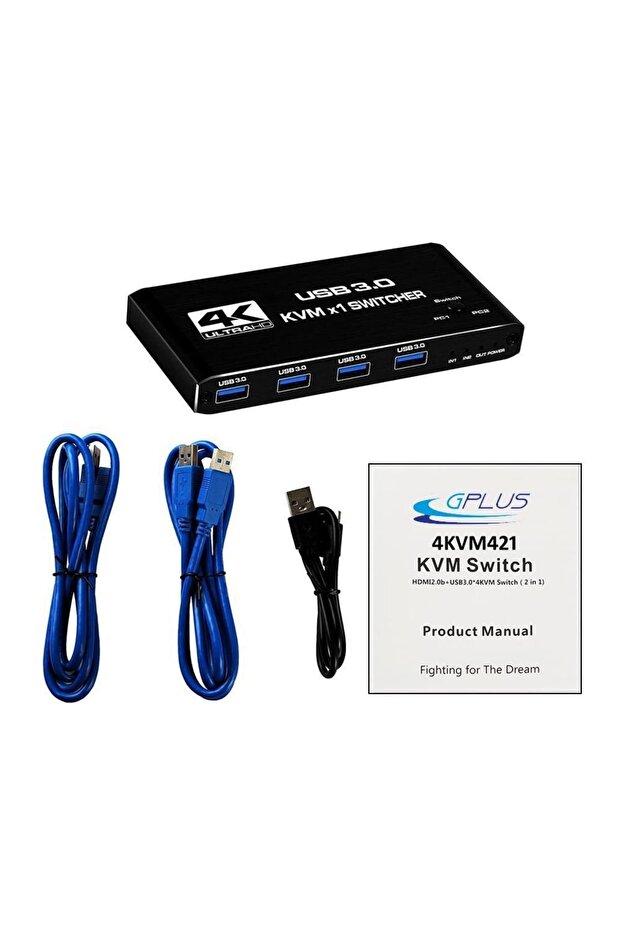 4kvm421 Kvm Switch 2x1 Hdmı 2.0 4k Ultra Hd 2160p Usb 3.0 Hdcp 2.3 Hdr10 Edıd - 5