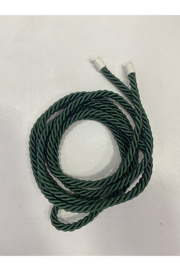 Double Breasted Fastening Device Rope Cord Background Curtain Cornice Tactical Emerald Green
