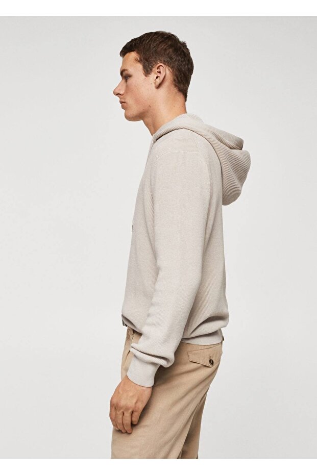 Kapüşonlu Kalıplı Kazak - 7