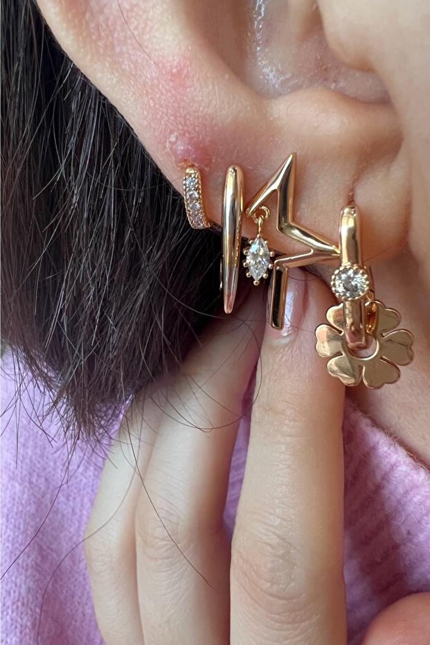 Göçmen Küpesi Yonca Model - 1