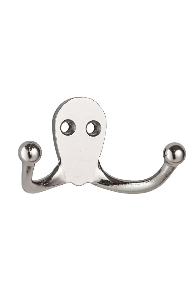 147 Çiftli Kanca Askı Krom - 1