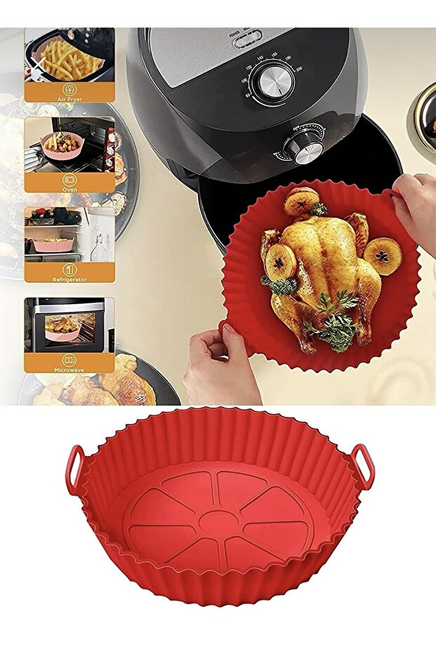 Airfryer Silicone Cooking Container - Air Fryer Container - Airfryer Accessory - Compatible with All Airfryers