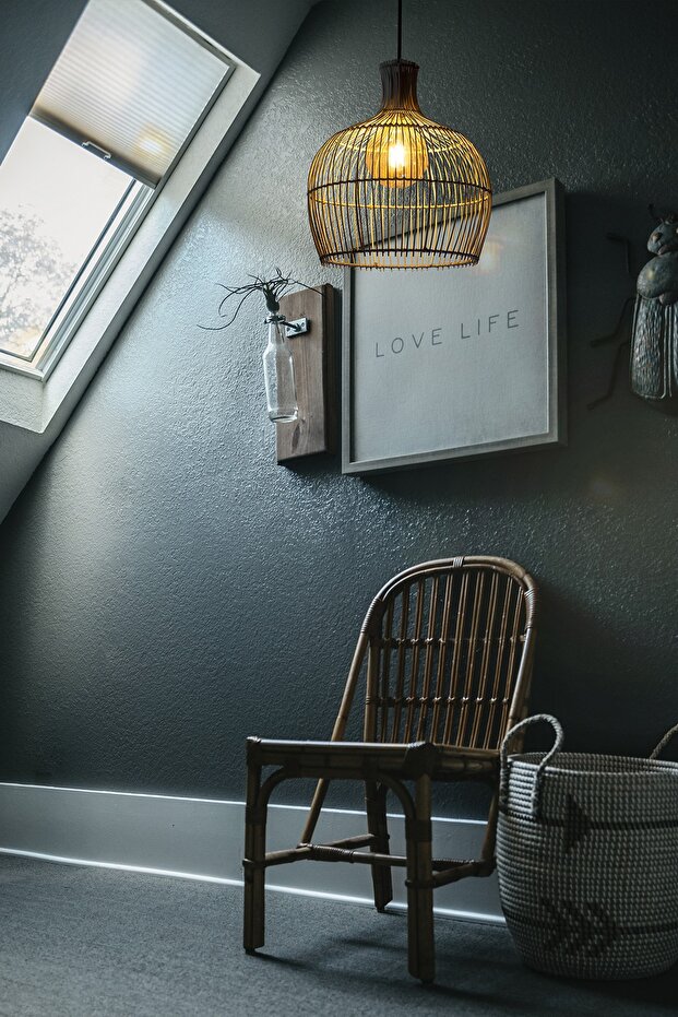 Bambu Sarkıt Avize Rattan Sarkıt: Pure 40cm - 1