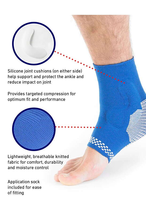 Neo-G Airflow Plus - Malleol Silicone Jointed Medium Ankle Support - 6