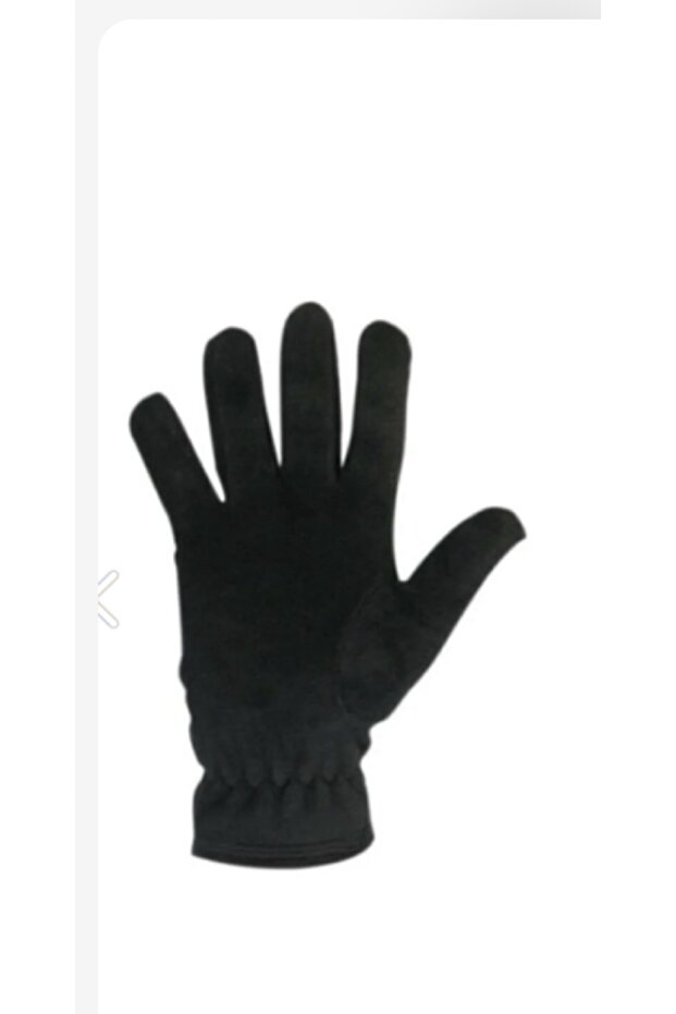 Unisex Black Thermal Winter Quality Fleece Gloves