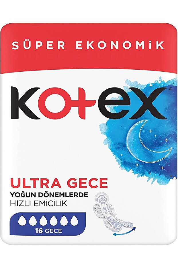 Ped Ultra Gece Quadro Süper Eko 16'lı 6 Adet - 5