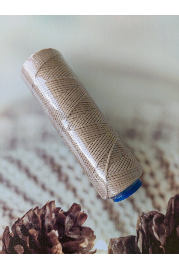 Beige 002 Waxed Thread 100 Meters 1.0 Mm