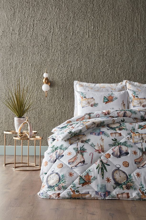 Polycotton Skate Comforter Set Tek Kişilik - Yeşil - 1