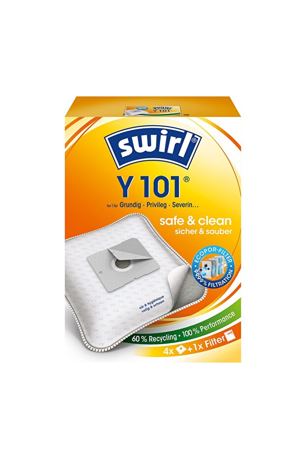 Y 101 Ecopor Grundig, Privileg Ve Severin Elektrikli Süpürgeler Için Toz Torbası - 2