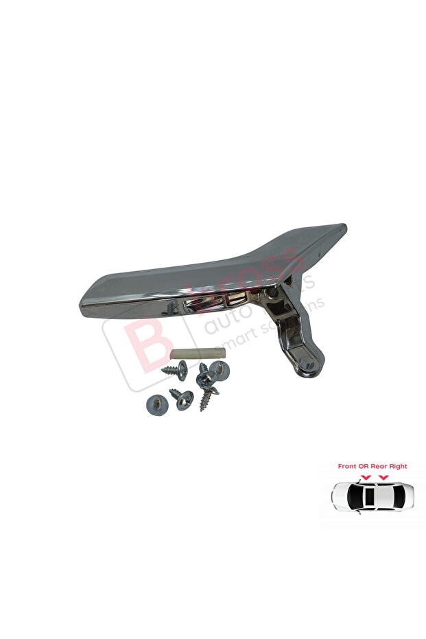 Inner Door Opening Handle Right For Mercedes W2042047202763 Shiny