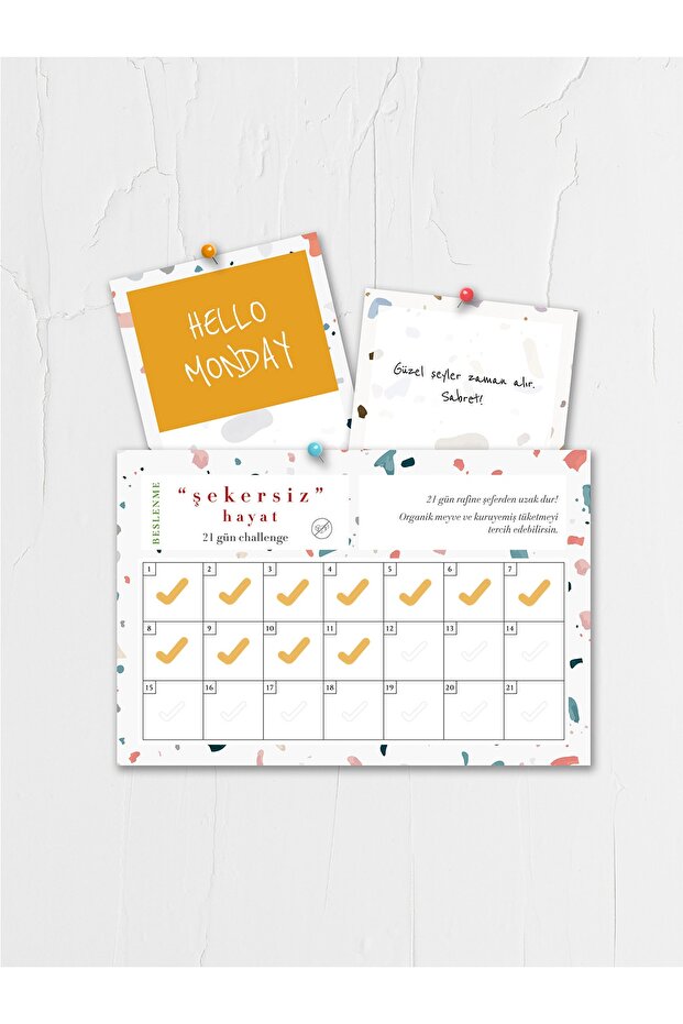 21 Day 21 Habit Cards, Challenge & Motivational Card, New Habit Tracking Cards