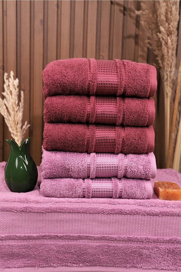 Colourist 6-Piece Cotton Highly Water Absorbent 50*90 Hand and Face Towels