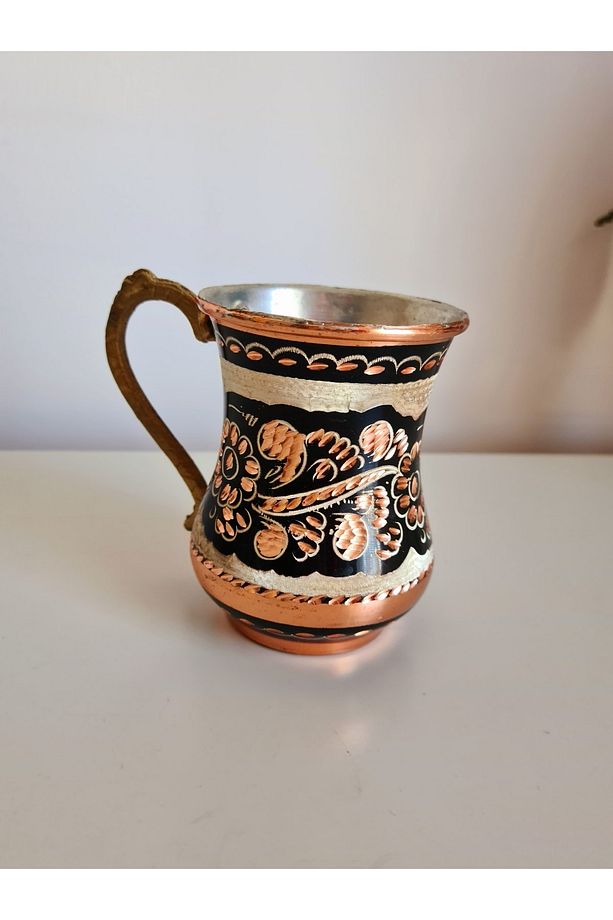 Bakır Işlemeli Ayran Bardağı - 1
