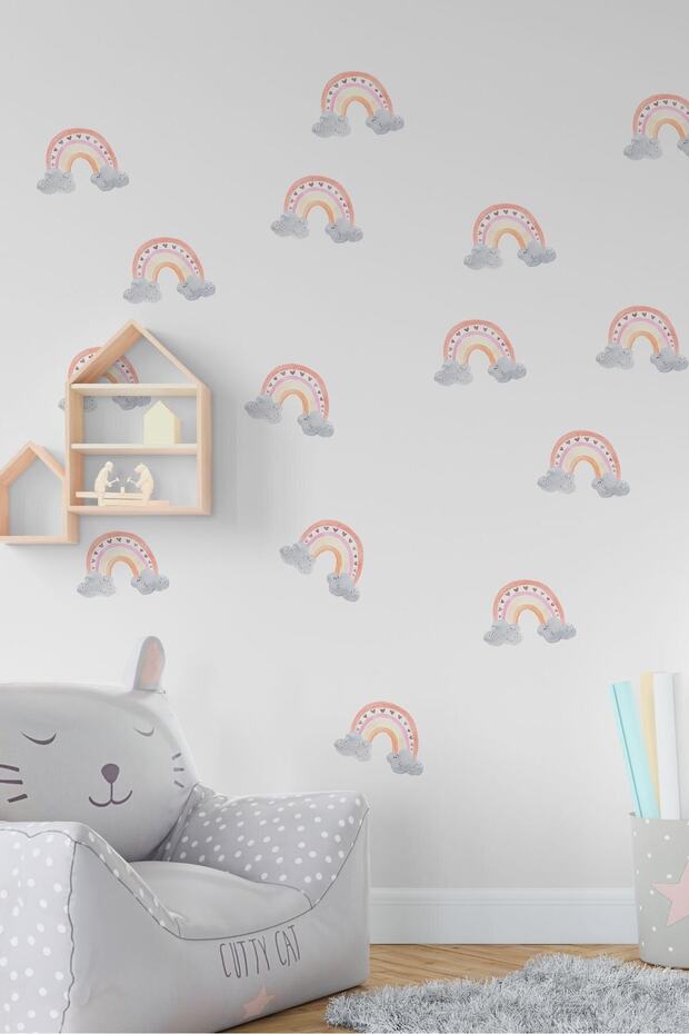 Baby Room Rainbow Wall Sticker Set