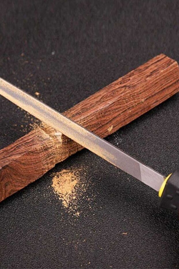 Meşem-1290 5 Parça Mini Eğe Törpü Seti Ahşap Tahta Oyma Şekillendirme Büyük Boy 1410 - 3