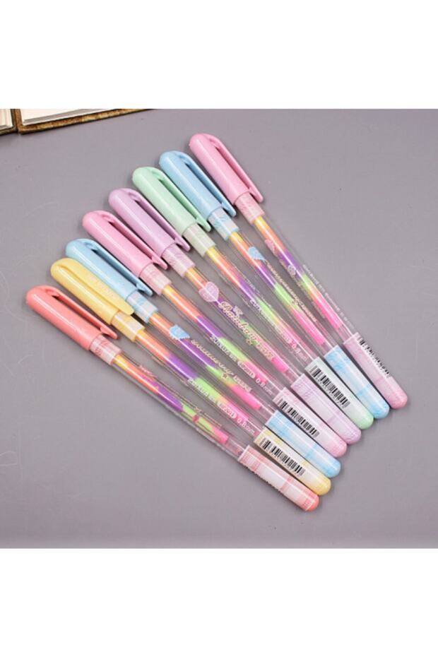 Rainbow Pastel Renk Jel Kalem - 2