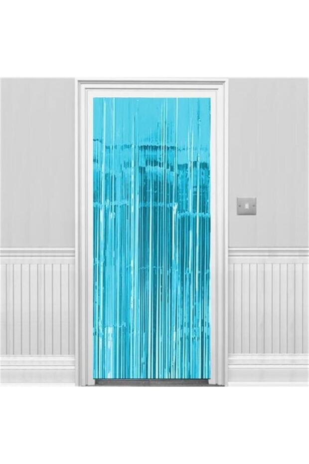 Mavi Saçaklı Perde Kapı Süsü - 2