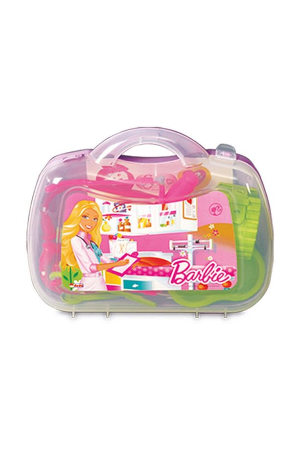 Pembe Barbie Oyuncak Doktor Seti Çantası - 1