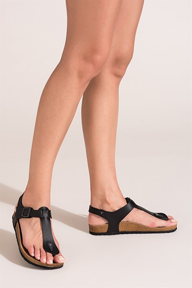 Black Women's Sandals B777805009