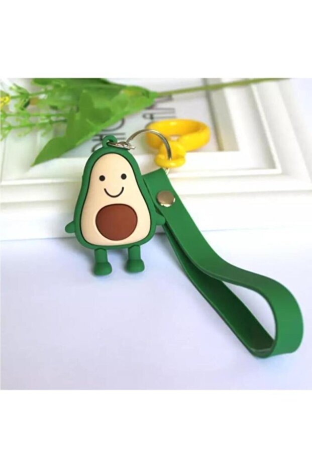 Avocado Patterned Keychain - 1
