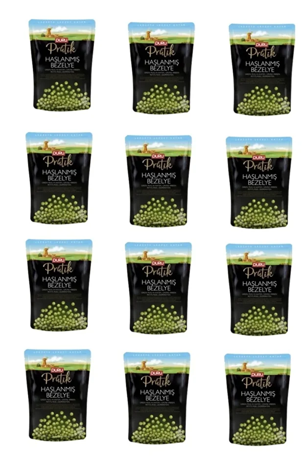 Pratik Haşlanmış Bezelye 450 Gr X 12 Adet - 1